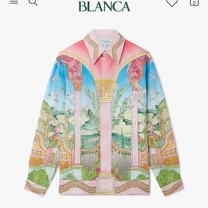 Casablanca Men's Casual Button Down Shirt - Multicolor